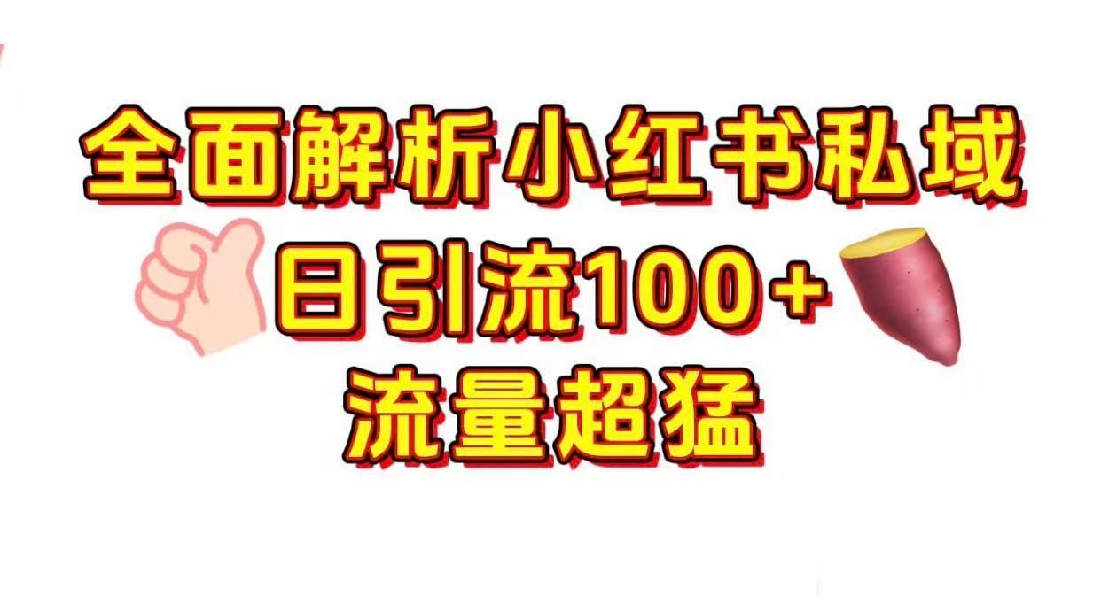 小红书私域引流 每天加100+-资源智库