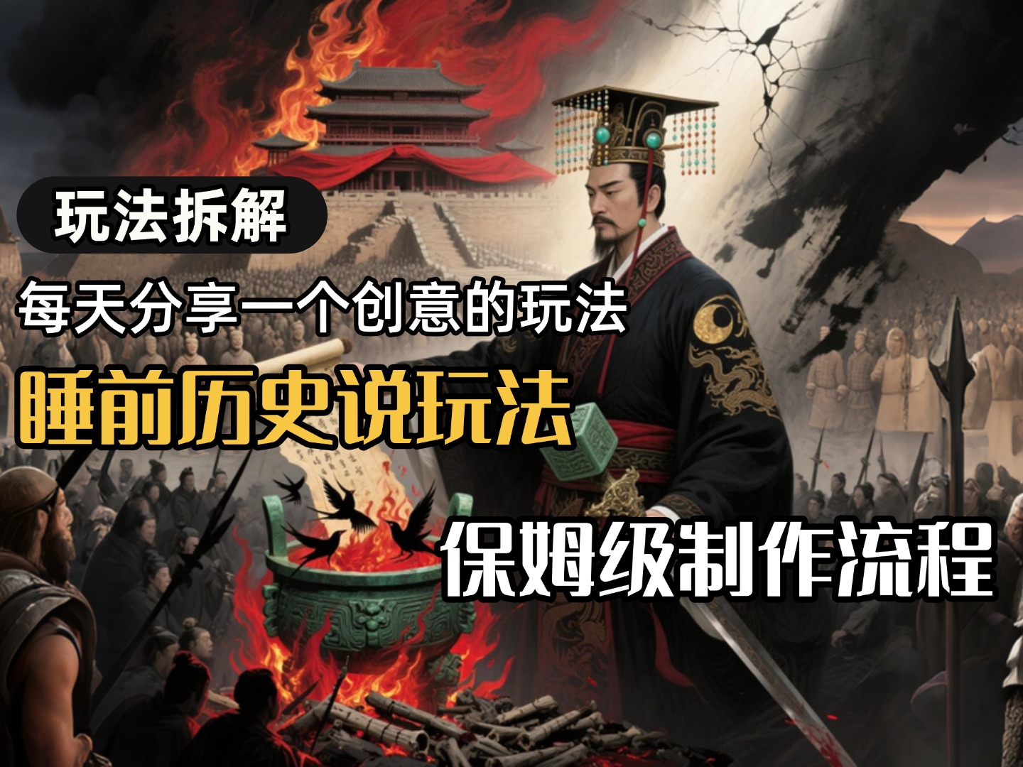 13条作品涨粉24.5万，全流程拆解睡前历史说，保姆级教程-资源智库