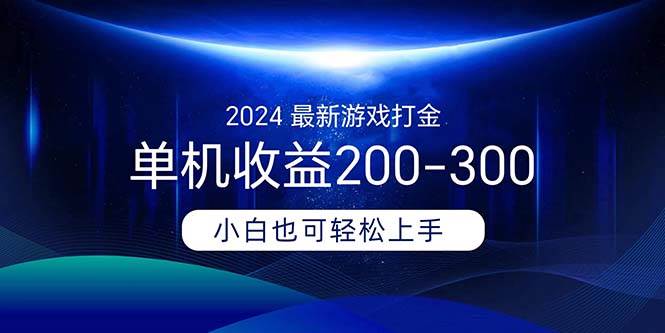 2024最新游戏打金单机收益200-300-资源智库