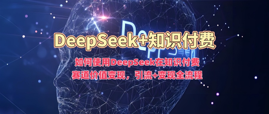 如何使用DeepSeek在知识付费赛道价值变现，引流+变现全流程-资源智库