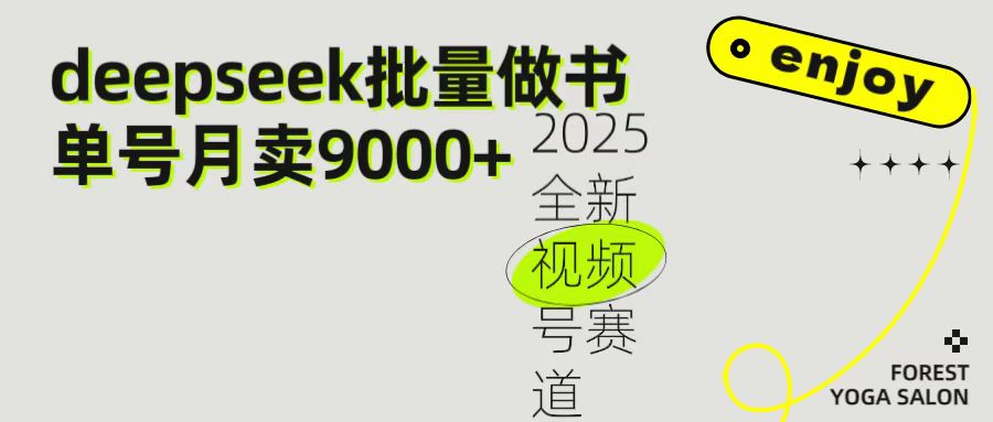 2025最新视频号项目 如何用Deepseek快速批量制作书单号 日入1000＋-资源智库