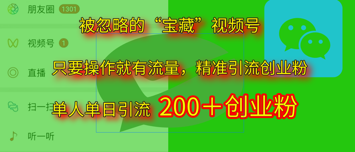 2025.5月最新被忽略的“宝藏”视频号,精准日引流200+-资源智库