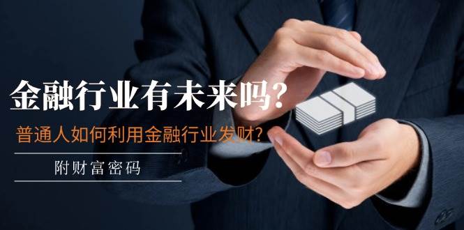 某付费文章：金融行业有未来吗？普通人如何利用金融行业发财?(附财富密码)-资源智库